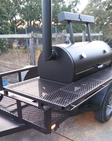 trailer mounted wood smokers.